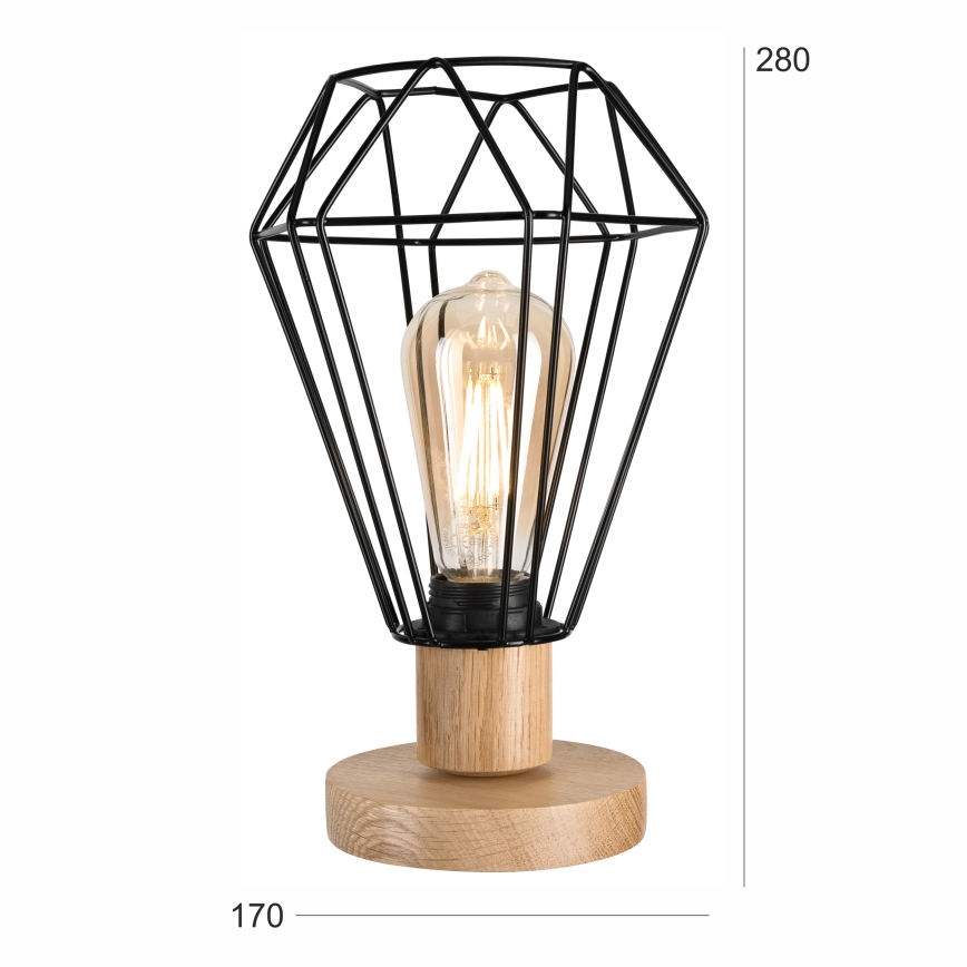 Brilagi - Stolná lampa WOODY BASKET 1xE27/60W/230V dub