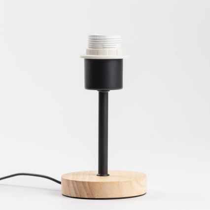 Brilagi - Detská stolová lampa BOBO WOOD 1xE27/25W/230V dub/čierna/biela/zvieratká