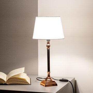 Brilagi - Stolová lampa CERIA 1xE14/40W/230V čierna/medená/biela