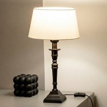 Brilagi - Stolová lampa CERIA 1xE27/60W/230V pr. 25 cm čierna/biela
