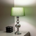 BRILAGI - Stolová lampa CERIA 1xE27/60W/230V pr. 25 cm lesklý chróm/zelená