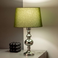 BRILAGI - Stolová lampa CERIA 1xE27/60W/230V priemer 30 cm lesklý chróm/zelená