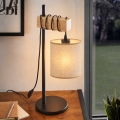BRILAGI - Stolová lampa NUBILA 1xE27/40W/230V hnedá/čierna/svetlohnedá