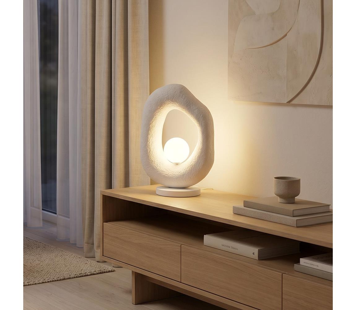Brilagi - Stolová lampa WABI SABI 1xG9/8W/230V biela 118OPV2631