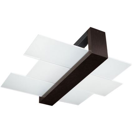 Brilagi - LED stropné svietidlo HERA 2xE27/7,5W/230V 43x43 cm wenge