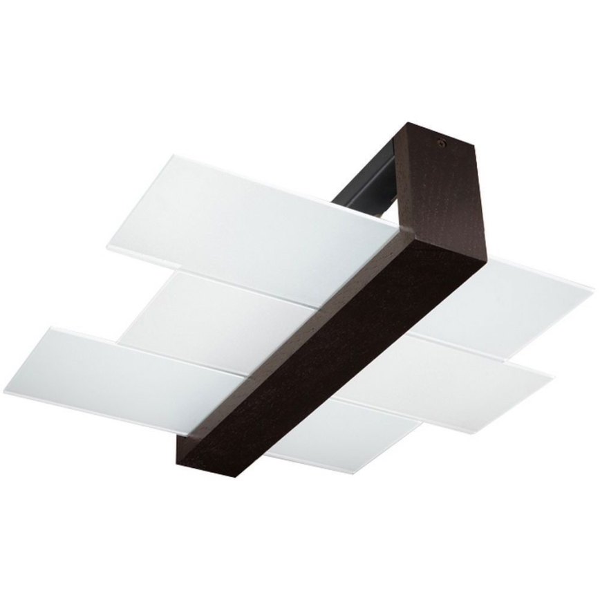 Brilagi - LED stropné svietidlo HERA 2xE27/7,5W/230V 43x43 cm wenge
