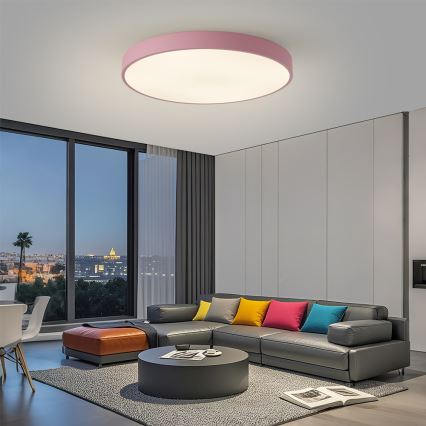 Brilagi - LED stropné svietidlo POOL LED/100W/230V 3000/4000/6000K pr. 80 cm ružové