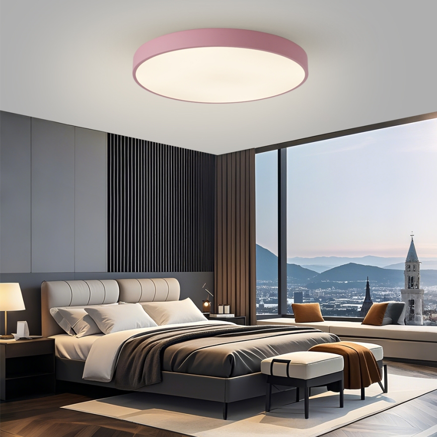 Brilagi - LED stropné svietidlo POOL LED/100W/230V 3000/4000/6000K pr. 80 cm ružové
