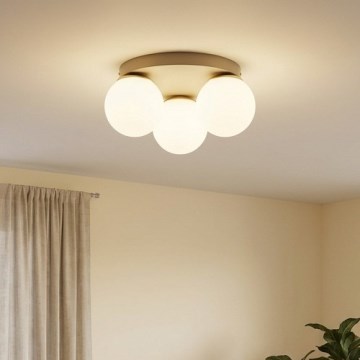 Brilagi - Stropné svietidlo 1xE27/60W/230V priemer 15 cm béžové/zlaté