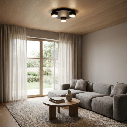 Brilagi - Stropné svietidlo 3xGX53/12W/230V pr. 30 cm čierna