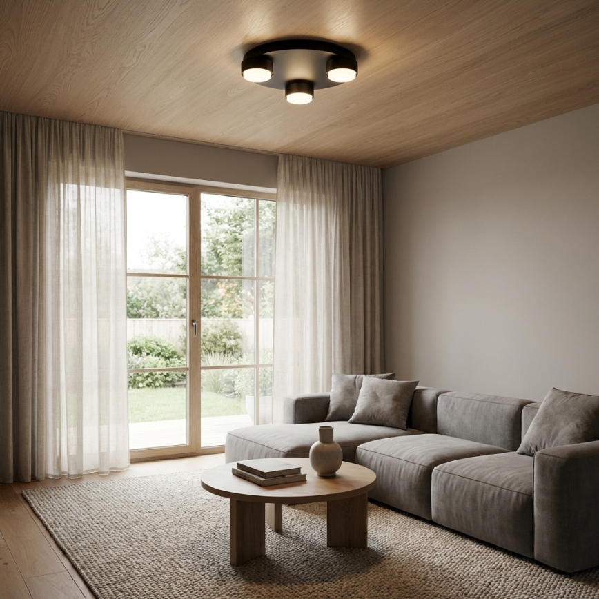 Brilagi - Stropné svietidlo 3xGX53/12W/230V pr. 30 cm čierna