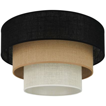 Brilagi - Stropné svietidlo ASPEN LUNETA 1xE27/15W/230V pr. 45 cm čierna/béžová/krémová