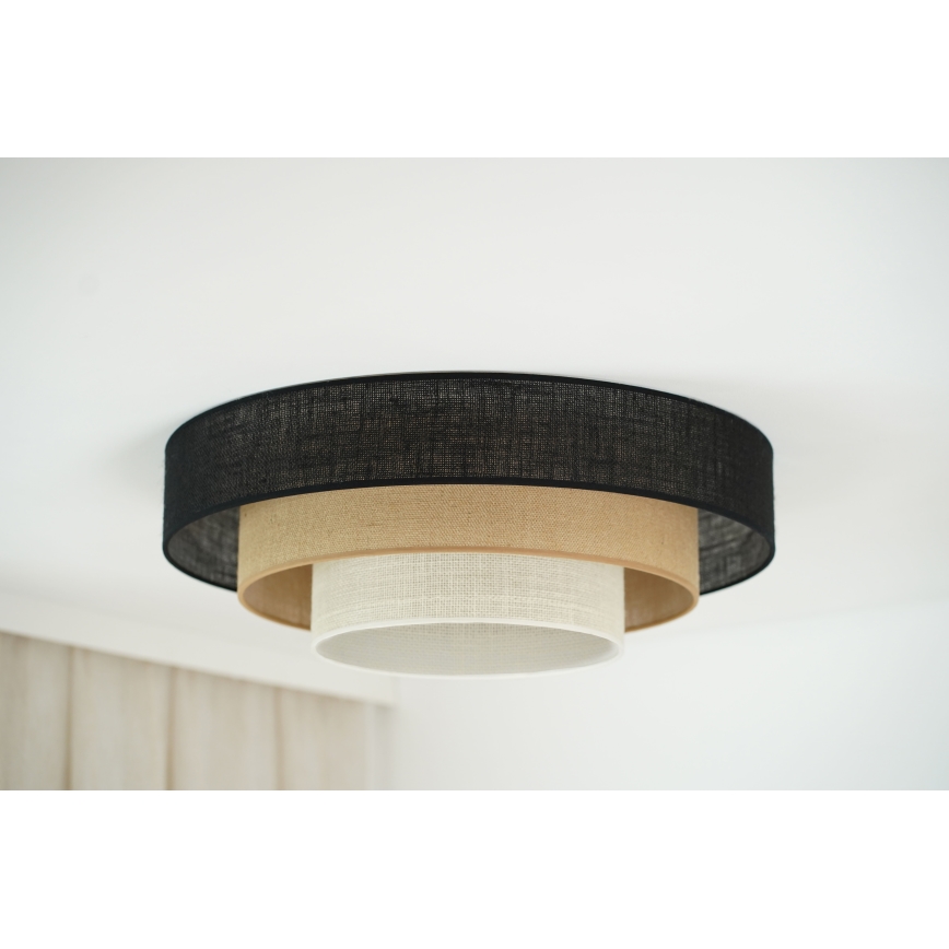 Brilagi - Stropné svietidlo ASPEN LUNETA LED/12W/230V pr. 60 cm 3000K/4000K/6400K čierna/béžová/krémová