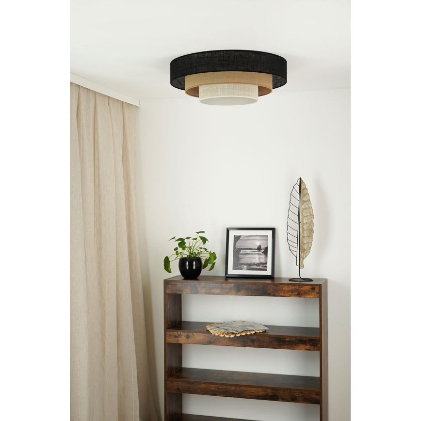 Brilagi - Stropné svietidlo ASPEN LUNETA LED/12W/230V pr. 60 cm 3000K/4000K/6400K čierna/béžová/krémová