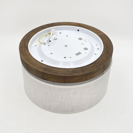 Brilagi - Stropné svietidlo BELLADONNA 1xE27/15W/230V pr. 30 cm biela/dub orech