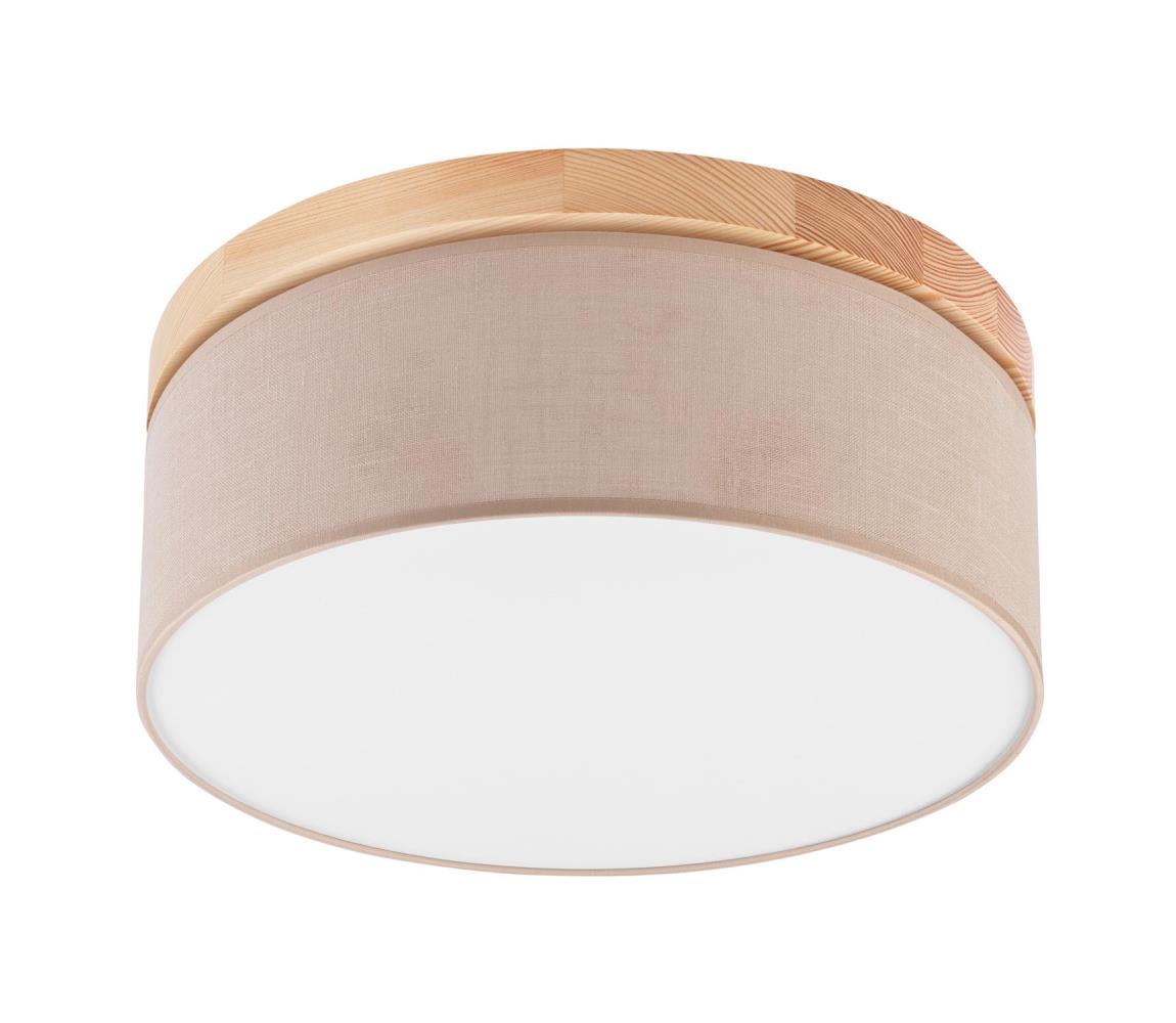 Brilagi Brilagi - Stropné svietidlo BELLADONNA 2xE27/15W/230V pr. 40 cm béžová/borovica
