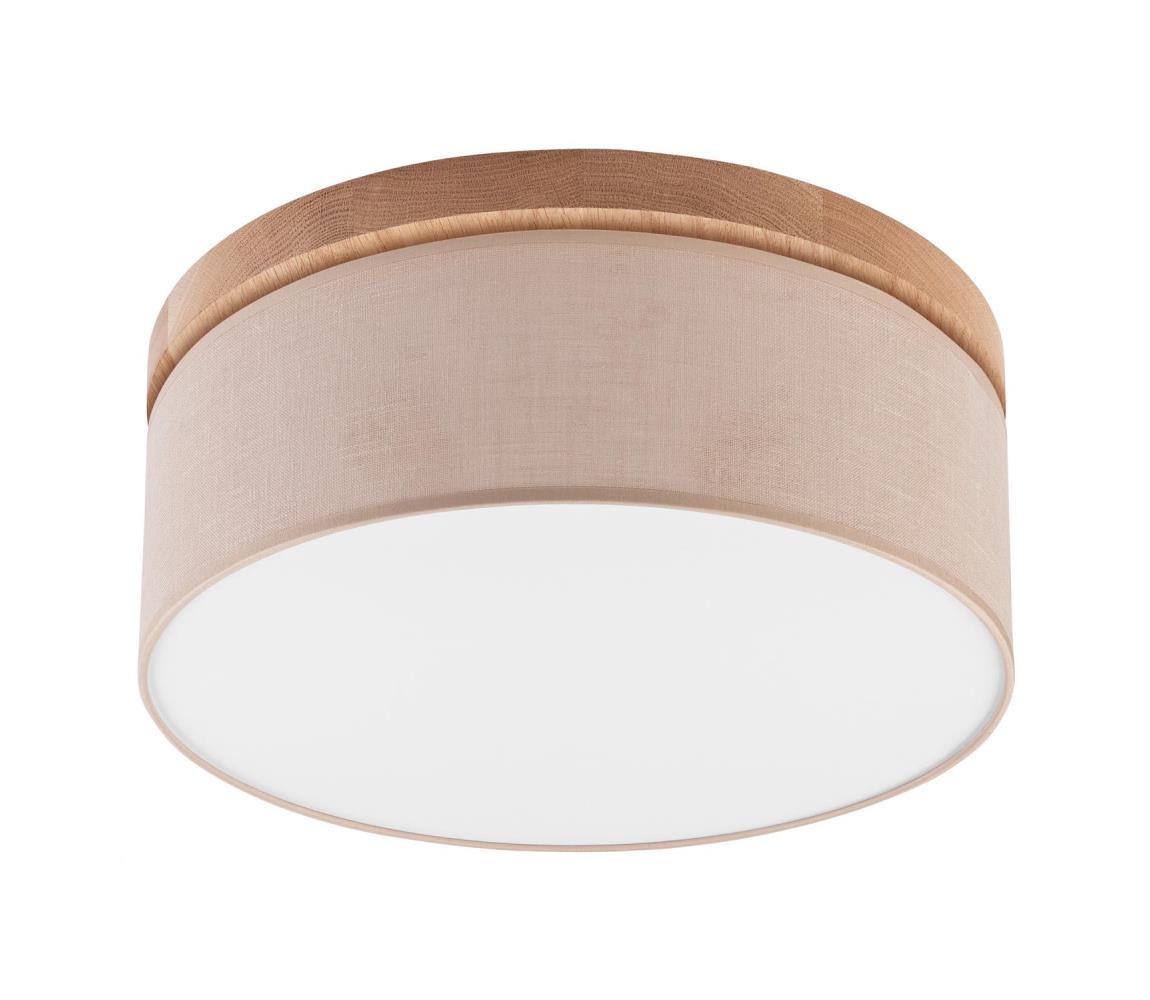 Brilagi Brilagi - Stropné svietidlo BELLADONNA 2xE27/15W/230V pr. 40 cm béžová/dub