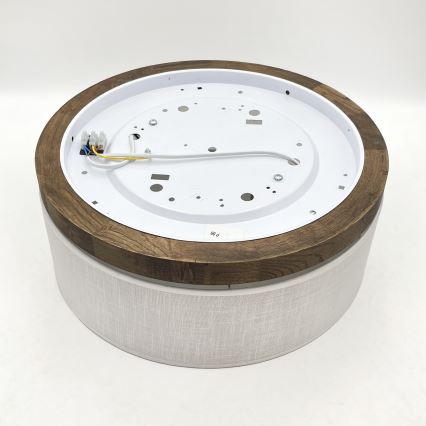 Brilagi - Stropné svietidlo BELLADONNA 2xE27/15W/230V pr. 40 cm biela/dub orech