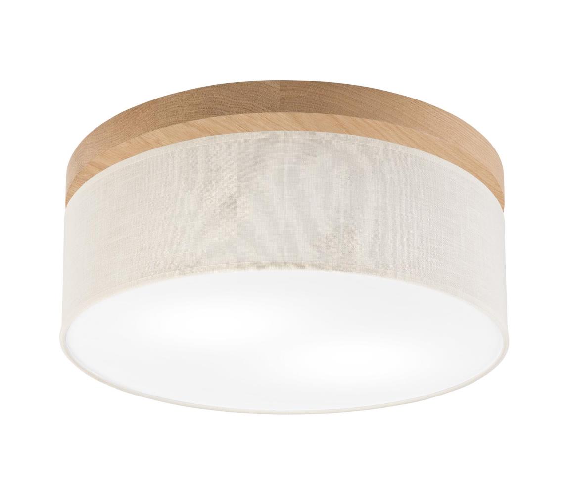 Brilagi Brilagi - Stropné svietidlo BELLADONNA 2xE27/15W/230V pr. 40 cm krémová/dub