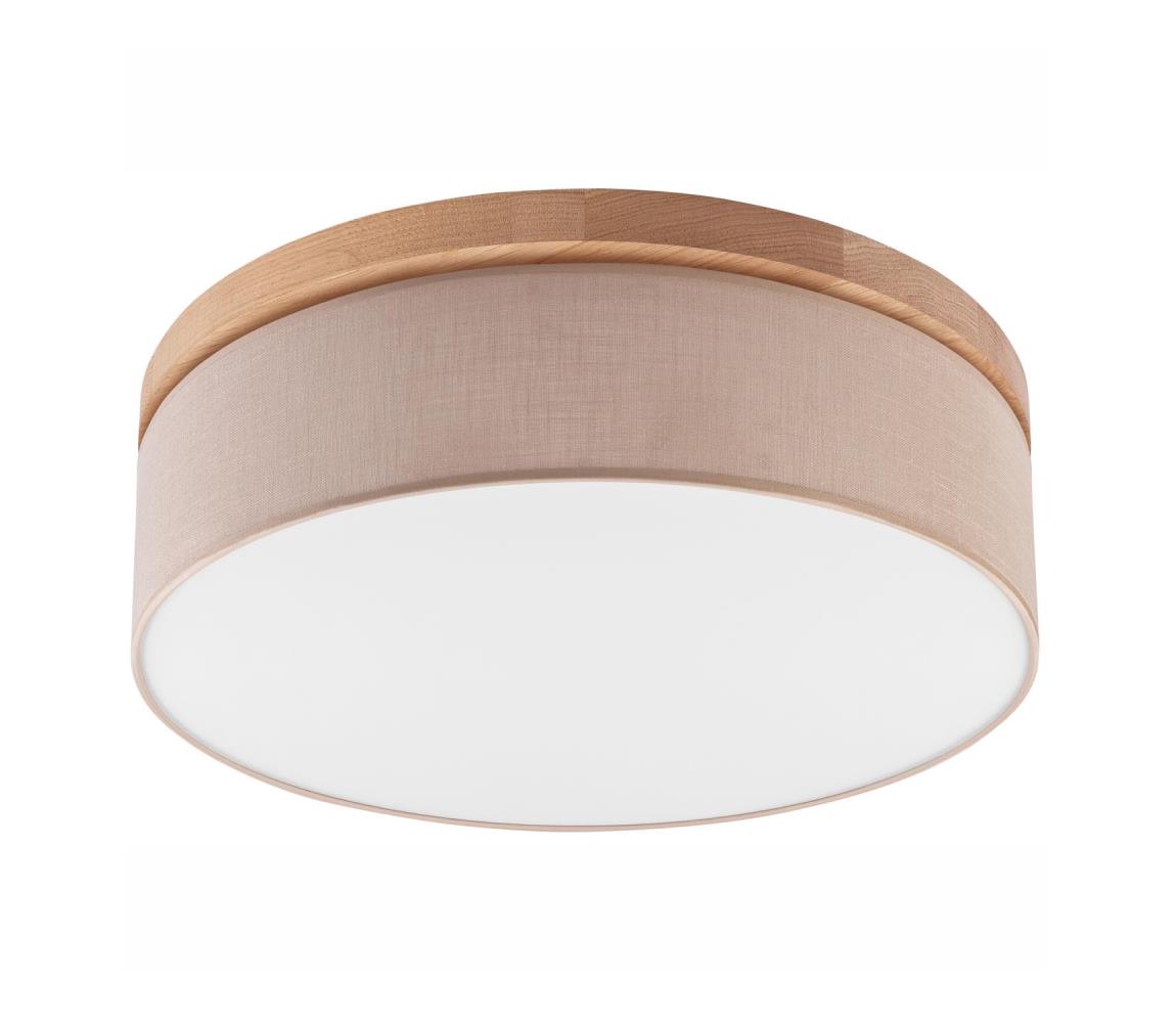 Brilagi Brilagi - Stropné svietidlo BELLADONNA 3xE27/15W/230V pr. 50 cm béžová/dub