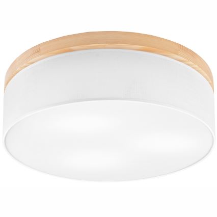 Brilagi - Stropné svietidlo BELLADONNA 3xE27/15W/230V pr. 50 cm biela/borovica