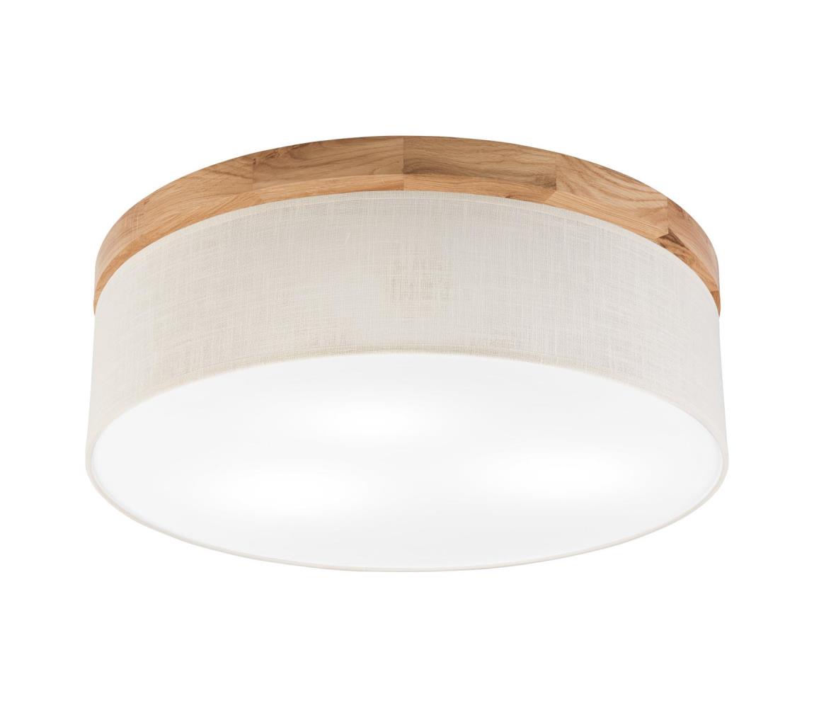 Brilagi Brilagi - Stropné svietidlo BELLADONNA 3xE27/15W/230V pr. 50 cm krémová/dub