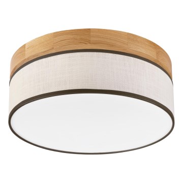 Brilagi - Stropné svietidlo BELLADONNA LED/20W/230V pr. 30 cm krémové/dubové