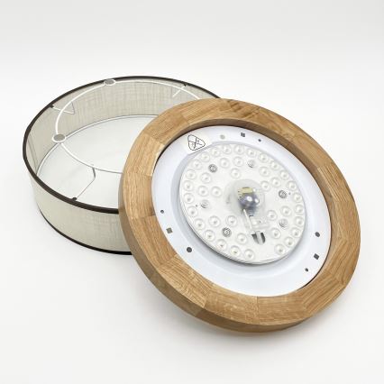 Brilagi - Stropné svietidlo BELLADONNA LED/20W/230V pr. 30 cm krémové/dubové