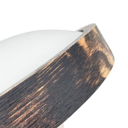 Brilagi - Stropné svietidlo CARVALHO SLIM SMOKEY 1xE27/60W/230V, dubové, priemer 27,5 cm