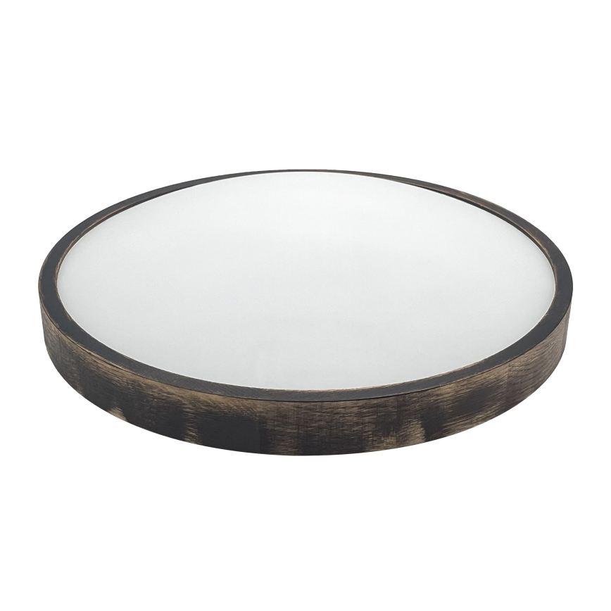 Brilagi - Stropné svietidlo CARVALHO SLIM SMOKEY 3xE27/60W/230V, dub, priemer 47,5 cm