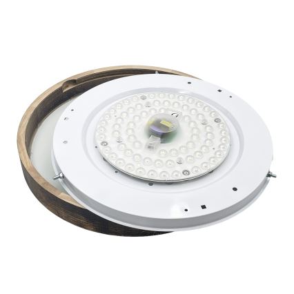 Brilagi - Stropné svietidlo CARVALHO SLIM SMOKEY 3xE27/60W/230V, dub, priemer 47,5 cm