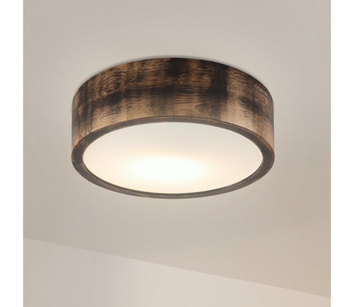 Brilagi - Stropné svietidlo CARVALHO SMOKEY 1xE27/60W/230V dub pr. 27,5 cm LD-PD-6.1/SMOKY