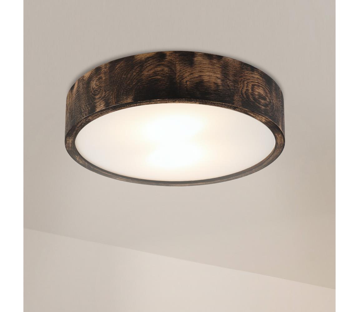Brilagi - Stropné svietidlo CARVALHO SMOKEY 2xE27/60W/230V dub pr. 37,5 cm LD-PD-6.2/SMOKY