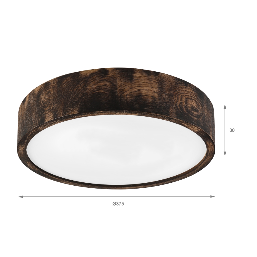 Brilagi - Stropné svietidlo CARVALHO SMOKEY 2xE27/60W/230V dub pr. 37,5 cm