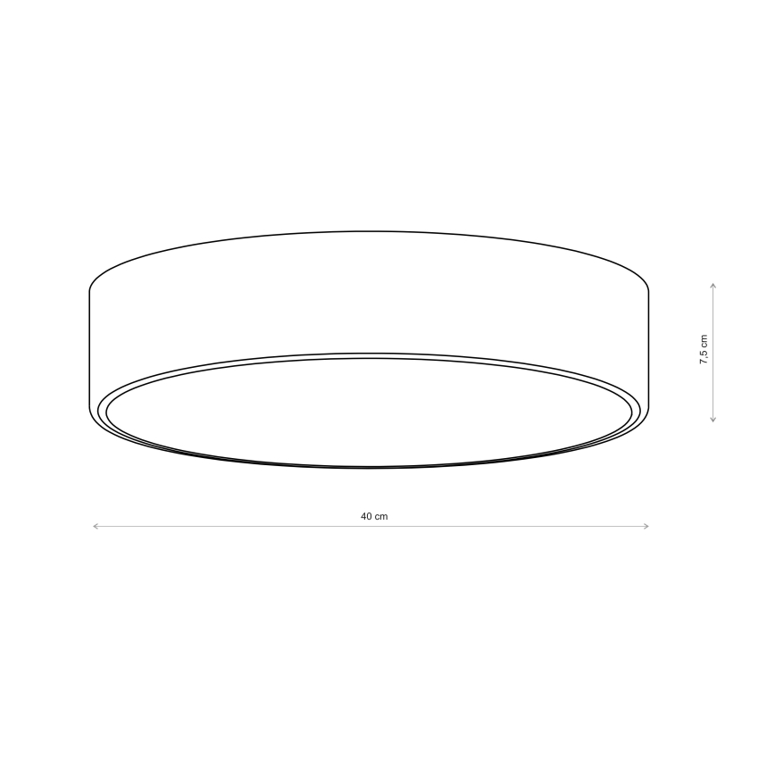 Brilagi - Stropné svietidlo CLARE 3xE27/40W/230V pr. 40 cm hnedé