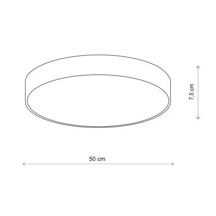 Brilagi - Stropné svietidlo CLARE 4xE27/40W/230V pr. 50 cm béžová
