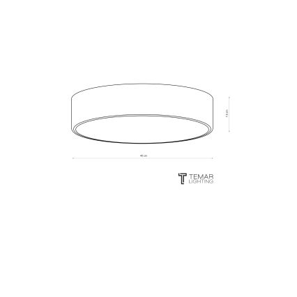 Brilagi - Stropné svietidlo do kúpeľne CLARE 3xE27/24W/230V priemer 40 cm IP54 hnedé