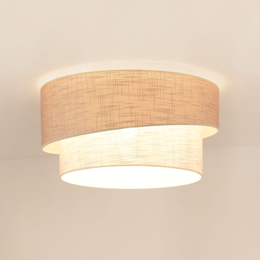 Brilagi - Stropné svietidlo DOVER SHINE 1xE27/15W/230V pr. 50 cm šedá/krémová