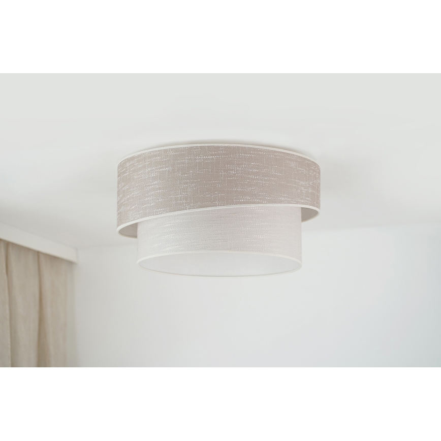 Brilagi - Stropné svietidlo DOVER SHINE 1xE27/15W/230V pr. 50 cm šedá/krémová