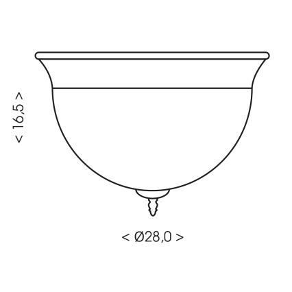 Brilagi - Stropné svietidlo FRESCO 2xE27/40W/230V priemer 28 cm biela