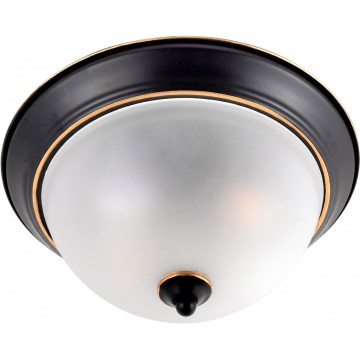 Brilagi - Stropné svietidlo FRESCO 2xE27/40W/230V priemer 28 cm čierna/zlatá