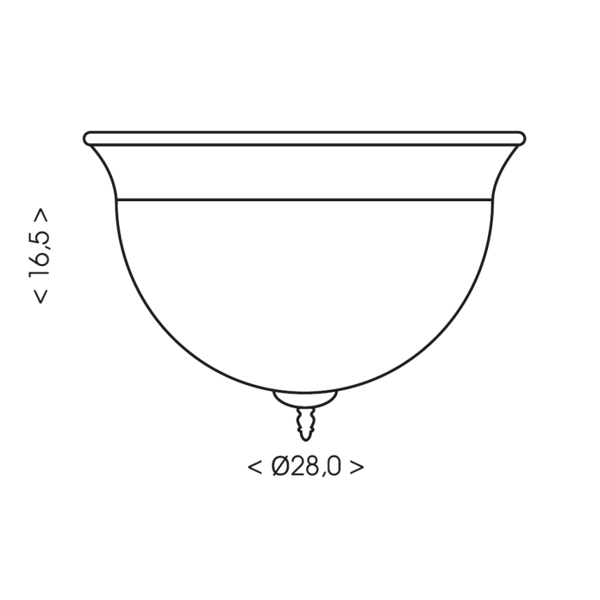 Brilagi - Stropné svietidlo FRESCO 2xE27/40W/230V priemer 28 cm matný chróm