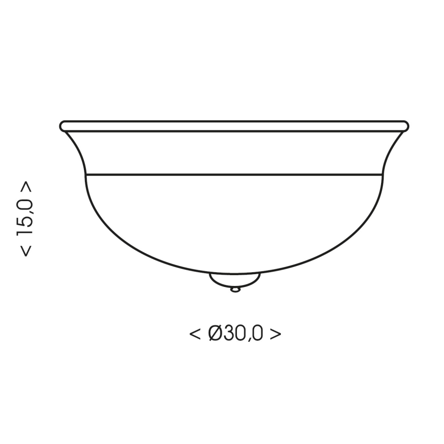 Brilagi - Stropné svietidlo FRESCO 2xE27/40W/230V, priemer 30 cm, zlaté