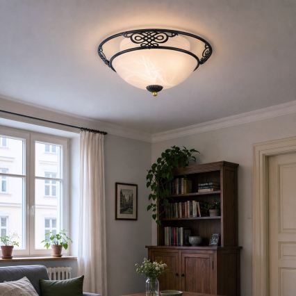 BRILAGI - Stropné svietidlo FRESCO 3xE27/40W/230V pr. 48 cm hnedá