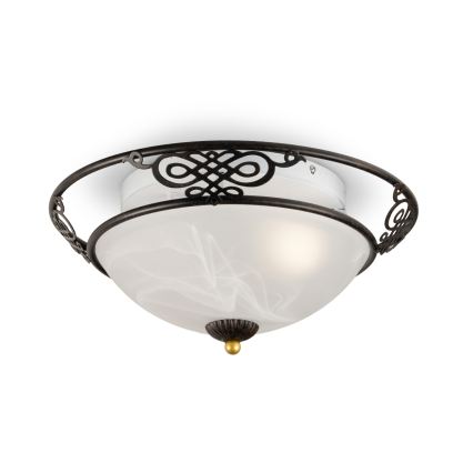 BRILAGI - Stropné svietidlo FRESCO 3xE27/40W/230V pr. 48 cm hnedá