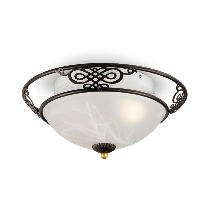 BRILAGI - Stropné svietidlo FRESCO 3xE27/40W/230V pr. 48 cm hnedá