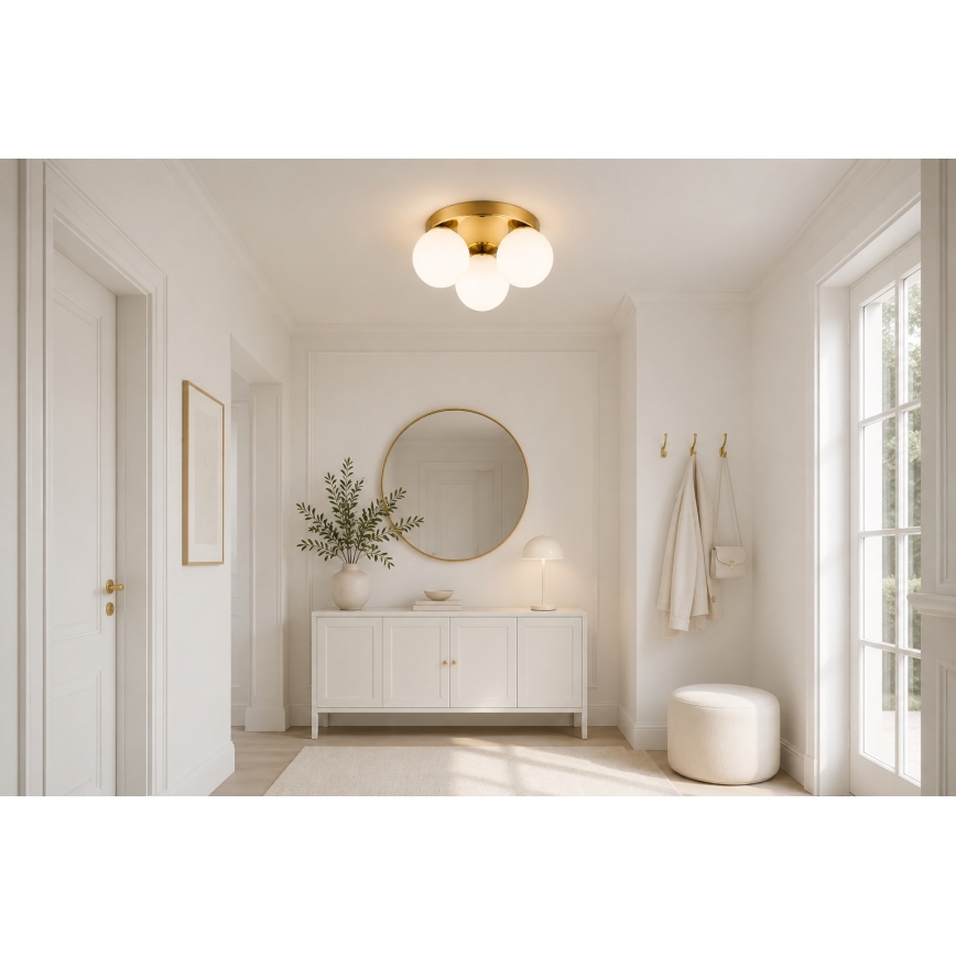 Brilagi - Stropné svietidlo MILO 3xE27/60W/230V priemer 35 cm zlaté