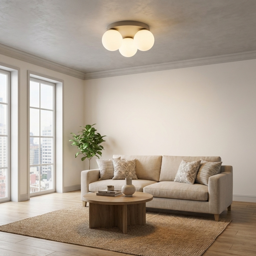 Brilagi - Stropné svietidlo MILO ECRU 1xE27/60W/230V priemer 15 cm béžové/zlaté