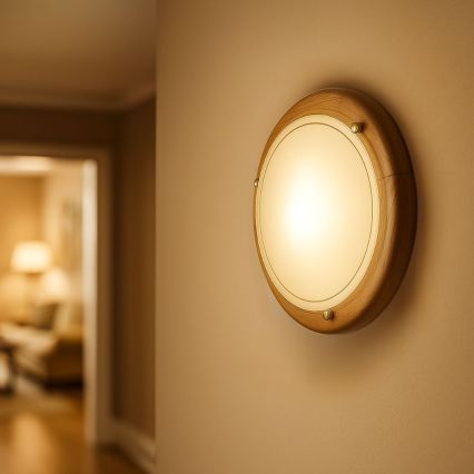 Brilagi - Stropné svietidlo ORBIS 1xE27/60W/230V pr. 30 cm borovica