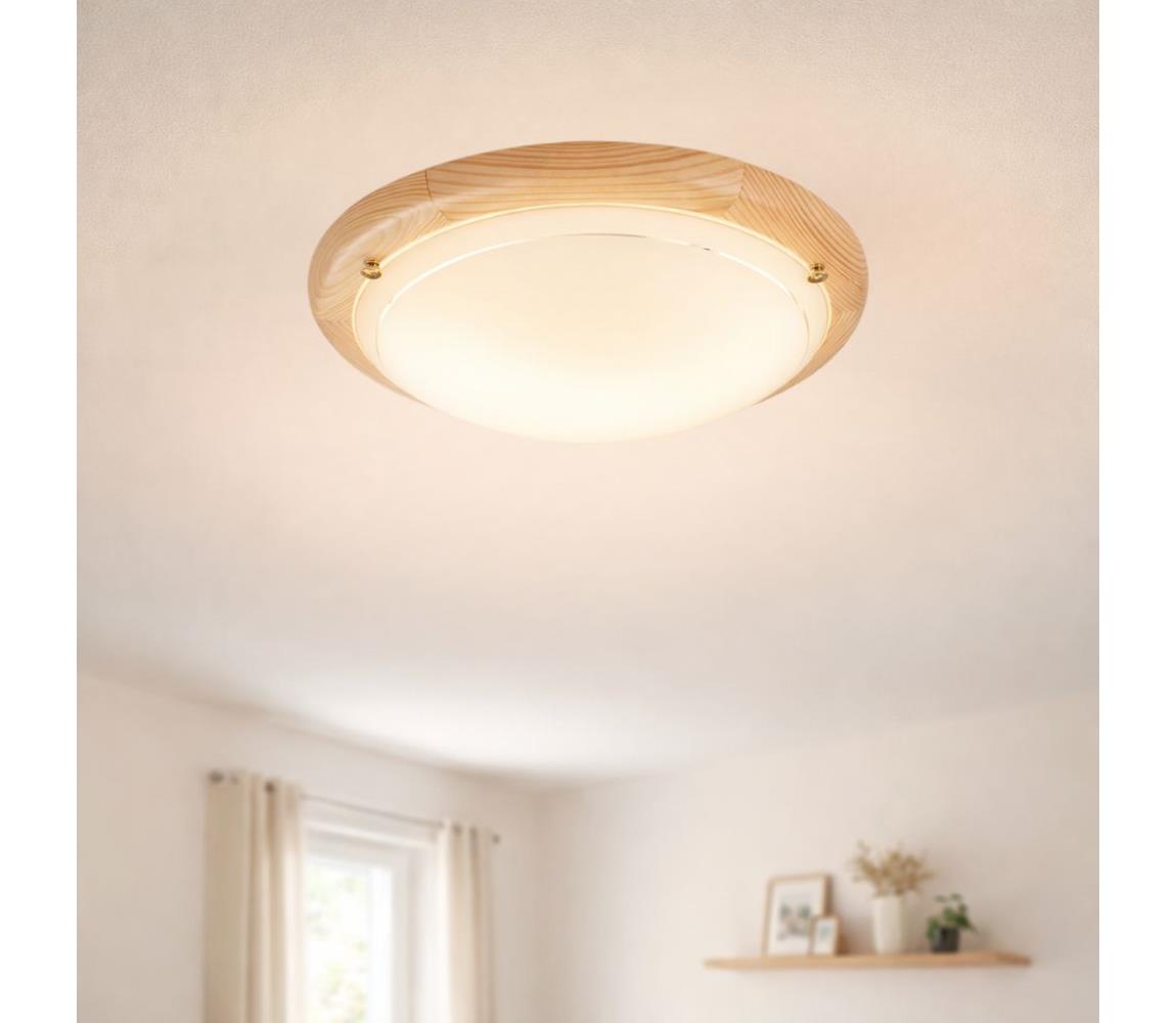 Brilagi - Stropné svietidlo ORBIS 1xE27/60W/230V, priemer 30 cm, borovica 63041